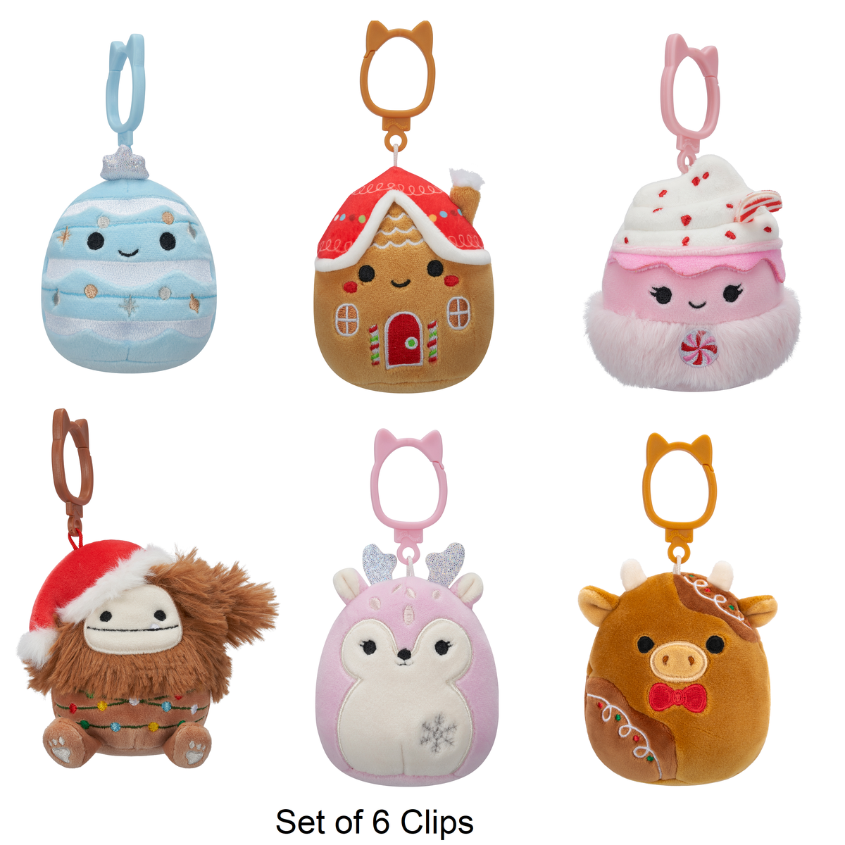 Squishmallow Ever the Bigfoot 8” and popular Clip Set