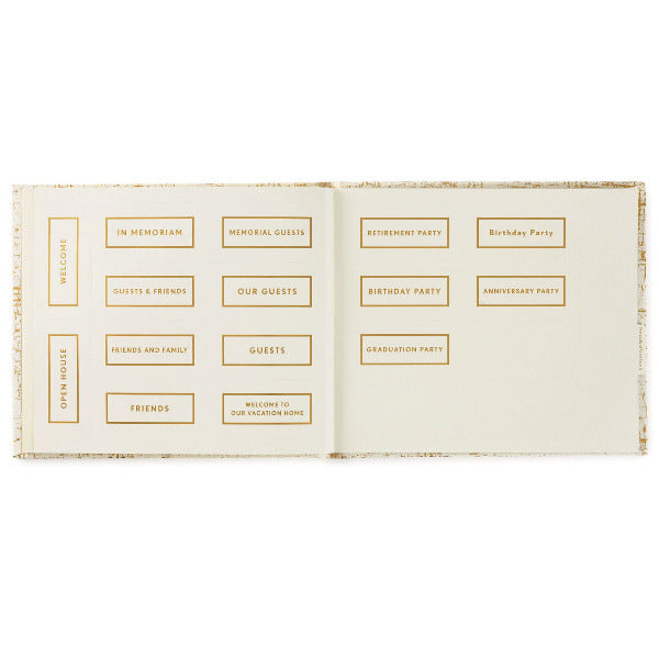 Ivory and Gold Guest Book - Guest Books - Hallmark