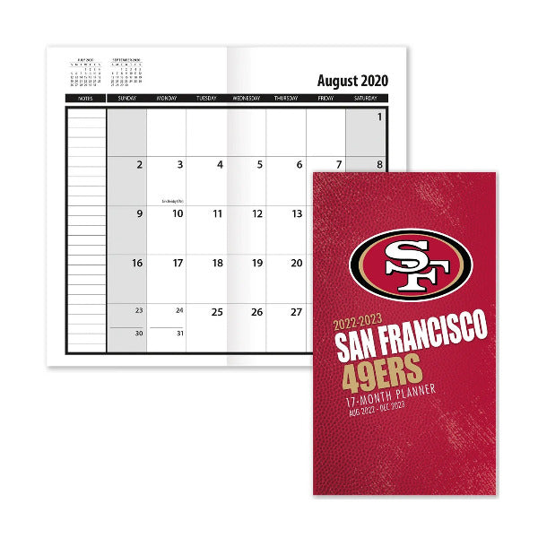 2023 Turner Pocket Monthly Planner Calendar Team NFL San Francisco