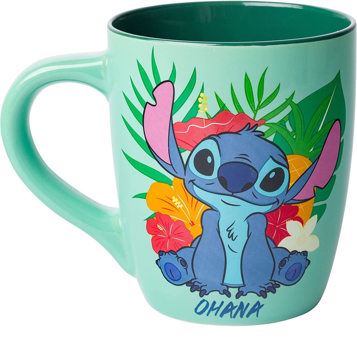 Silver Buffalo Disney Lilo And Stitch ohana Means Family Floral