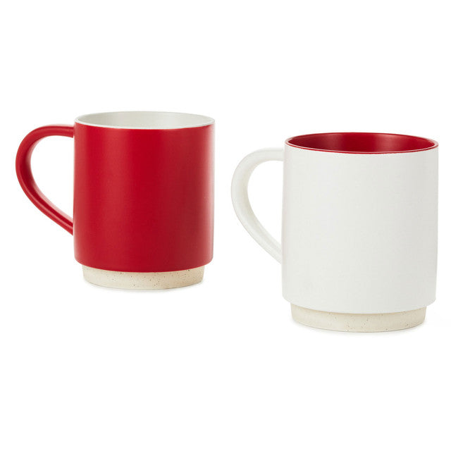 Hallmark : Sweet Stuff and Hot Stuff Stacking Mugs, Set of 2