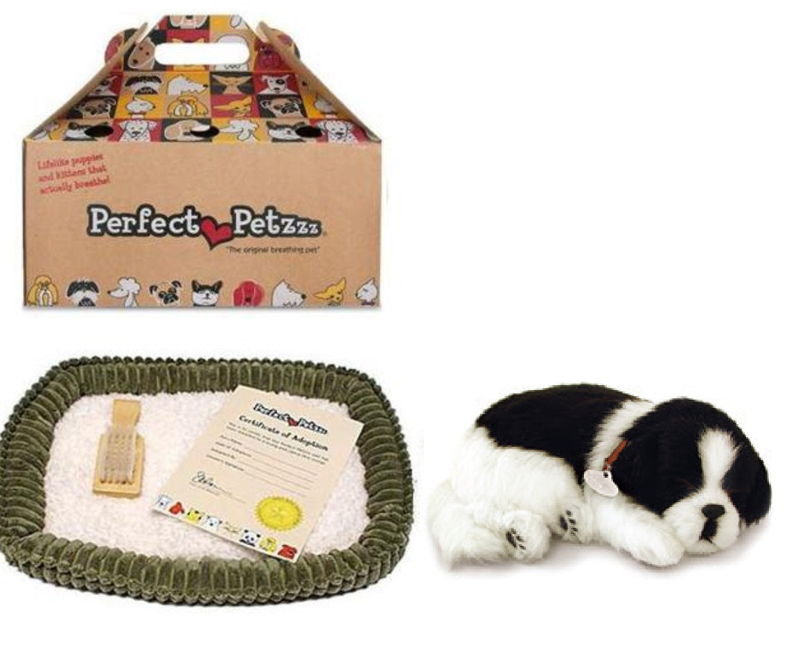 Border Collie Breathing Pet Plush Toy