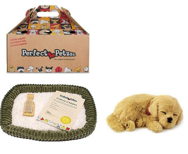 Perfect Petzzz Golden Retriever - The Original, Realistic, Life-Like,  Stuffed Interactive Plush Toy, Electronic Pets, Companion Pet Dog with 100%