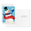 Hallmark Happy Snowman and Red Lettering Boxed Christmas Cards, Pack of 40