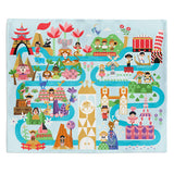 Hallmark Disney It's a Small World Map Throw Blanket, 60x52