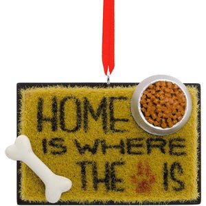 Hallmark Dog Welcome Mat Christmas Ornament