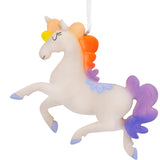 Hallmark Whimsical Unicorn with Rainbow Mane Christmas Ornament