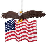 Hallmark Bald Eagle with American Flag Christmas Ornament