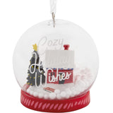 Hallmark Cozy Holiday Wishes Snow Globe Christmas Ornament