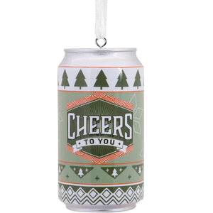 Hallmark Cheers to You Beer Can Christmas Decoration