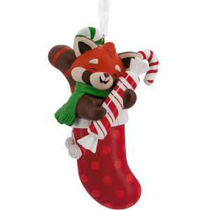 Hallmark Red Panda in Stocking Christmas Ornament