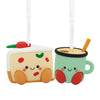 Better Together Fruitcake and Eggnog Magnetic Hallmark Ornaments, Set of 2