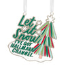 Hallmark Channel Let It Snow Metal Hallmark Ornament