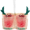 Hallmark Friends Drink Alike Cocktail Glasses Christmas Ornament