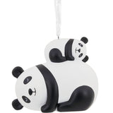 Hallmark Panda Bear and Baby Christmas Ornament