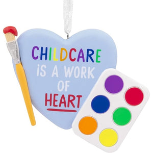 Hallmark Childcare is A Work of Art Christmas Ornament