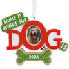 Hallmark Home is Where The Dog is 2024 Photo Frame Christmas Ornament