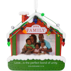 Hallmark Dayspring Family Photo Holder 2024 Christmas Ornament