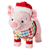 Hallmark Season's Squealings Pig Plush With Sound and Motion, 10"