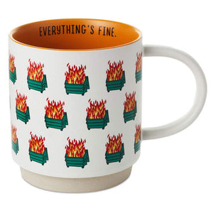 Hallmark Dumpster Fires Funny Mug, 16 oz.