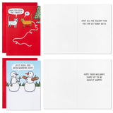 Hallmark Humorous Holiday Characters Boxed Christmas Cards Assortment, Pack of 16