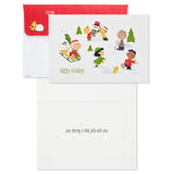 Hallmark Peanuts Jolly Snow Fun Boxed Christmas Cards, Pack of 16