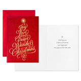 Hallmark Red and Gold Tree Boxed Christmas Cards, Pack of 16