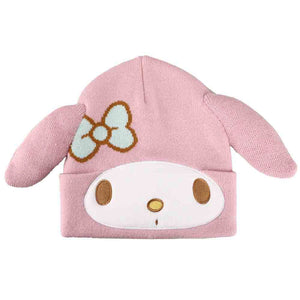 Sanrio My Melody Plush Ears Big Face Beanie Hat