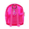 Sanrio Hello Kitty with Apples Clear Bright Pink Backpack Keychain