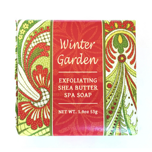 1.9 oz. Winter Garden Exfoliating Shea Butter Spa Mini Wrapped Soap