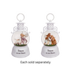 9.375" Paws Go To Heaven Too Angel with Dog or Cat Memorial Lighted Glitter Waterglobe