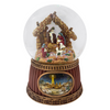 100MM Musical Water Globe Nativity Holy Family with Bethlehem Scene