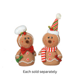 10" Holiday Gingerbreadman Plush with Peppermint Buttons