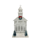 11.25" LED Glitter Christmas Chapel