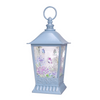 11" Botanical Butterfly Sublimation Blue Glitter Lantern (Without light)