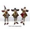 11" Merry Chris-Moose Plush Shelfsitter with Dangle Legs