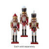 12" Red & White King & Soldier Nutcracker