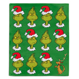 Hallmark Dr. Seuss Grinch Faces Fleece Blanket 51x62 Steve s Hallmark