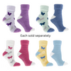 2-Pair Butterfly Bliss Therapeutic Spa Socks - infused with Shea Butter & Lavender