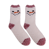 2-Pair Snowman Therapeutic Spa Socks