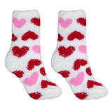 2-Pair Valentine’s Day Therapeutic Spa Socks - infused with Shea Butter & Lavender