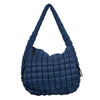 Katydid Oversized Quilted Hobo Tote Bag - Navy