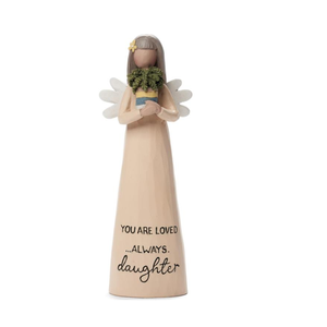 Bright Blessings 5.25" Angel Figurine Daughter You are Loved Always