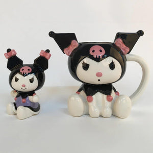 Blue Sky Clayworks Sanrio Kuromi Sculpated Mug and Figurine Set