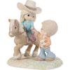 Love Leads the Way Limited Edition Couple Riding Horse Figurine