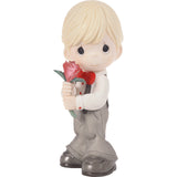 I Will Always Pick You Boy Holding Rose Figurine