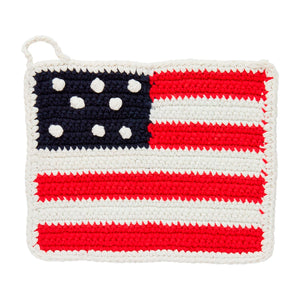 American Flag Pot Holder