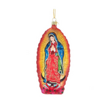 5.25" Lady Of Guadalupe Glass Ornament