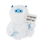 5" Yuletide Yeti with Message Plush Ornament