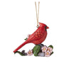 Jim Shore Heartwood Creek "Caring Cardinal - Forget Me Not" Cardinal Ornament